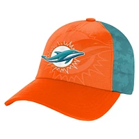 Youth Orange/Aqua Miami Dolphins Combine Two-Tone Adjustable Hat