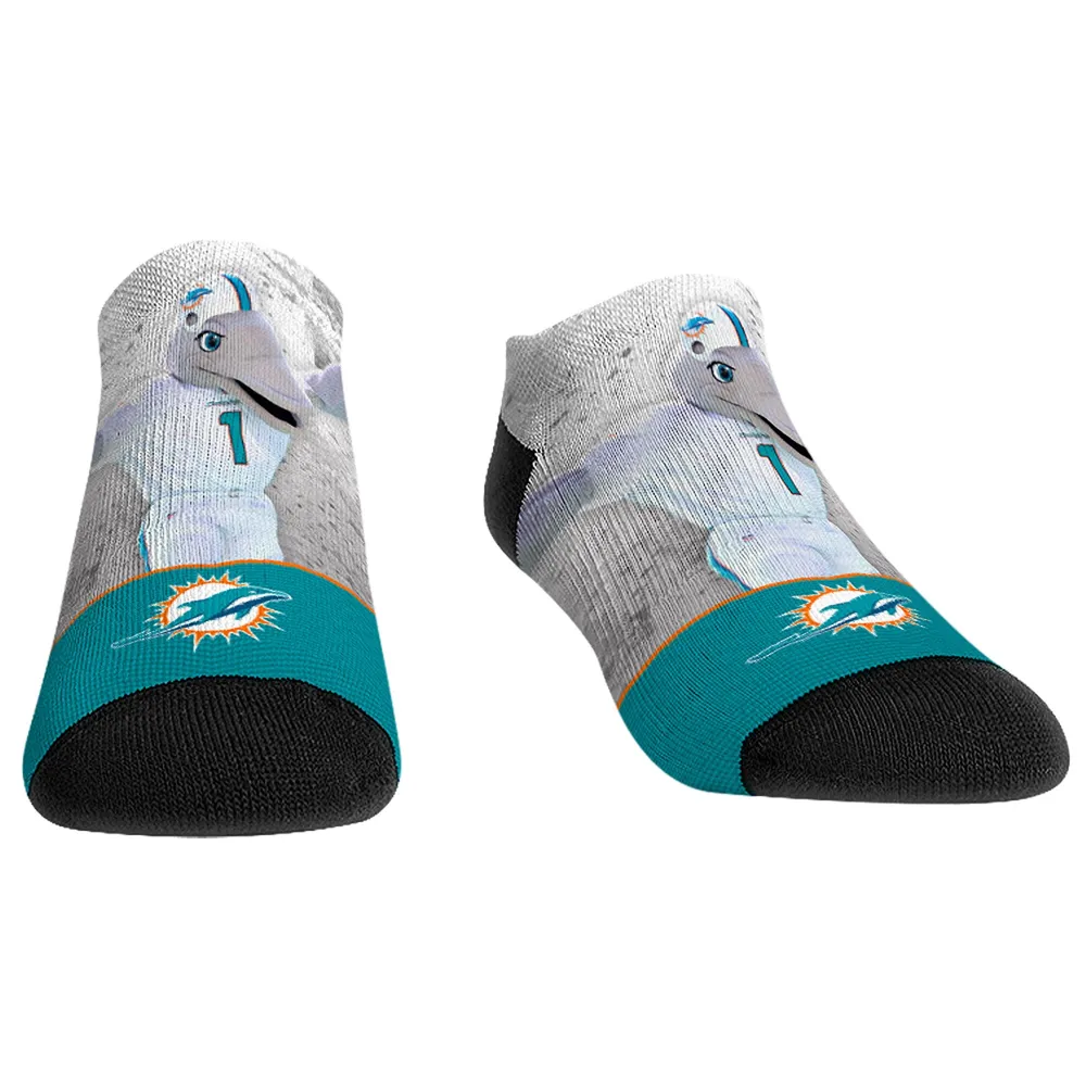 For Bare Feet Miami Dolphins Cash Three-Pack Ankle Socks