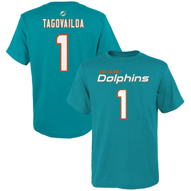 Men's Nike Tua Tagovailoa Orange Miami Dolphins Name & Number T-Shirt