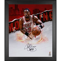 Alonzo Mourning Miami Heat autographié encadré 20" x 24" Photographie en gros plan