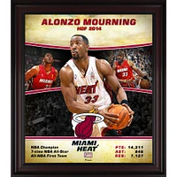 Alonzo Mourning Miami Heat Framed 15" x 17" Hardwood Classics Player Collage