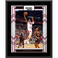 Plaque de joueur sublimée Bam Adebayo Miami Heat 10,5" x 13"