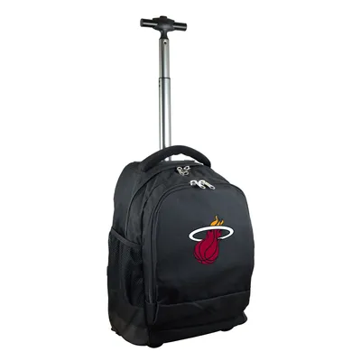 Miami Heat 19'' Premium Wheeled Backpack - Black