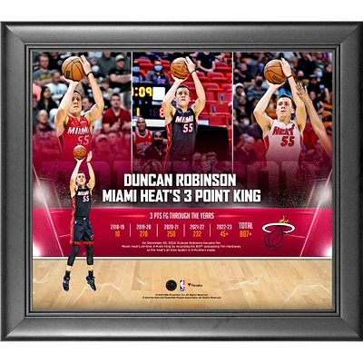 Duncan Robinson Miami Heat Collage encadré 15" x 17" Franchise Three-Point King 2022