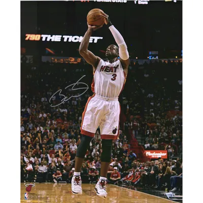 Autographed Miami Heat Dwyane Wade Fanatics Authentic Black Nike