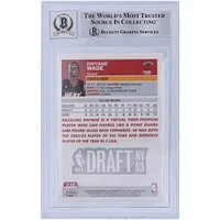 Carte de recrue autographiée 2003-04 Topps Chrome #115 Beckett par Dwyane Wade Miami Heat, fanatiques témoins, authentifiée 10