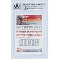 Dwyane Wade Miami Heat Autographié 2003-04 Topps Série 1 #225 Beckett Fanatics Witnessed Authentifié 10 Rookie Card avec l'inscription "Flash"