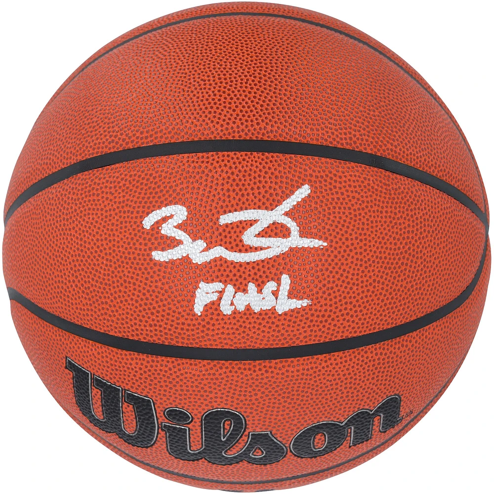 Ballon de basket-ball d'intérieur/extérieur Wilson Authentic Series autographié par Dwyane Wade Miami Heat avec inscription « Flash »