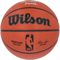Ballon de basket-ball d'intérieur/extérieur Wilson Authentic Series autographié par Dwyane Wade Miami Heat avec inscription « Flash »