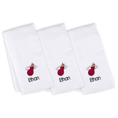 Miami Heat Infant Personalized Burp Cloth -Pack