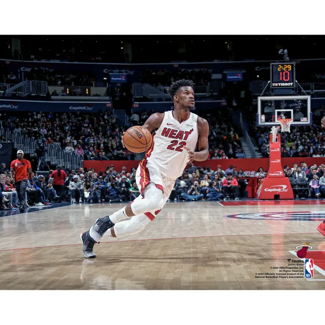 Jimmy Butler Miami Heat Unsigned Game 5 Tying Shot vs. Milwuakee Bucks in of The NBA Playoffs Photograph