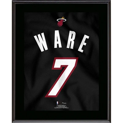 Kel'el Ware Miami Heat 10.5" x 13" Jersey Number Sublimated Player Plaque