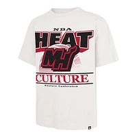 Men's '47  White Miami Heat City Edition Shifty Foundation T-Shirt