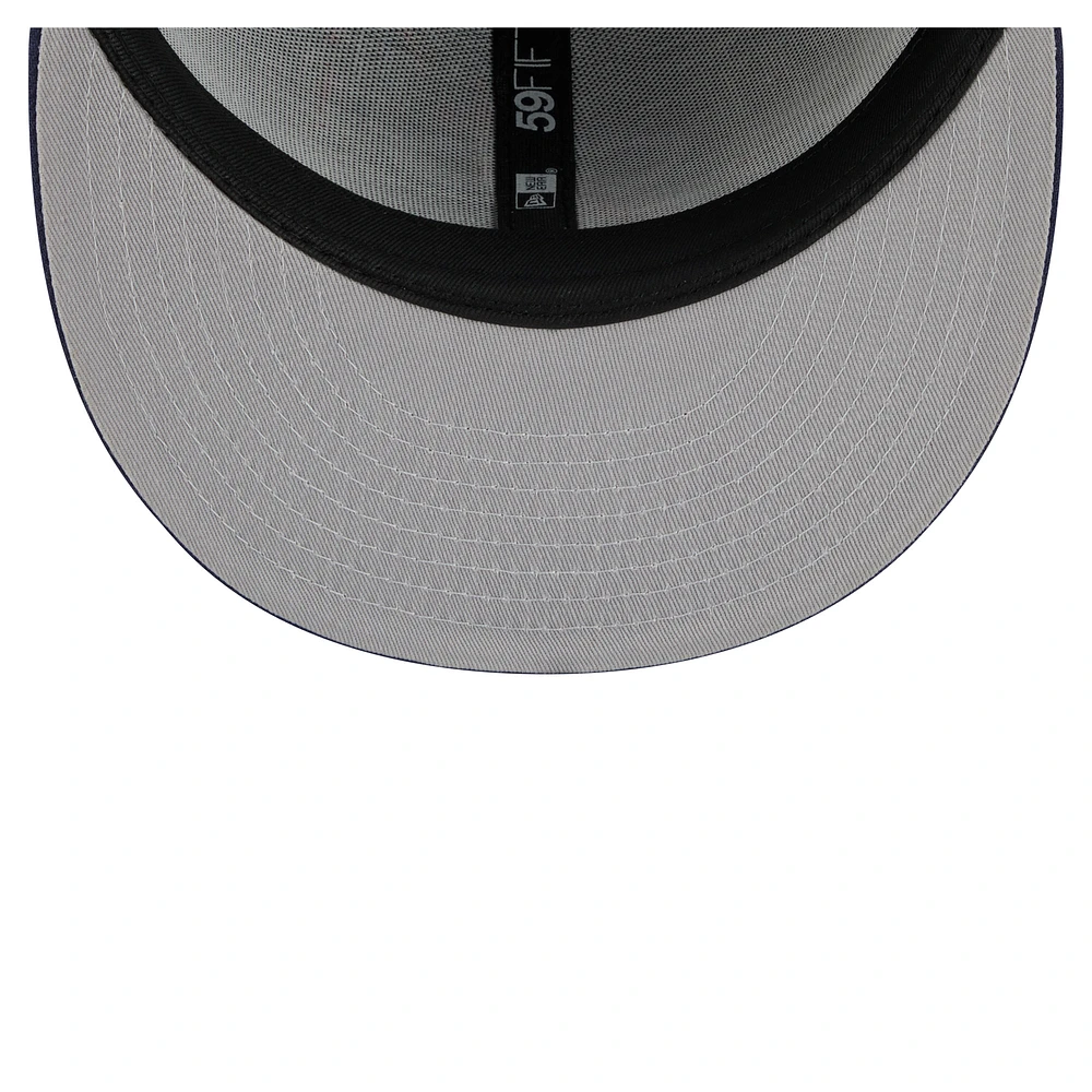 Men's New Era  Navy Miami Heat Americana Fireworks 59FIFTY Fitted Hat