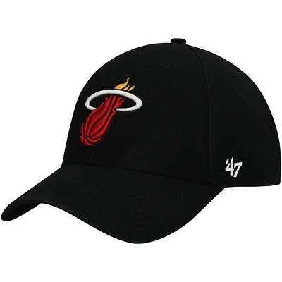 Men's '47 Black Miami Heat MVP Legend Adjustable Hat