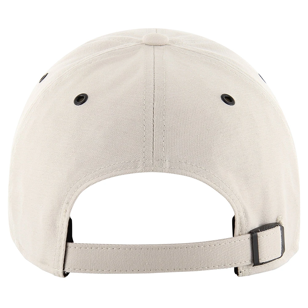 Men's '47 Cream Miami Heat Lunar Clean Up Adjustable Hat