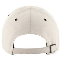 Men's '47 Cream Miami Heat Lunar Clean Up Adjustable Hat