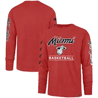 T-shirt à manches longues pour hommes '47 Red Miami Heat 2023/24 City Edition Triplet Franklin