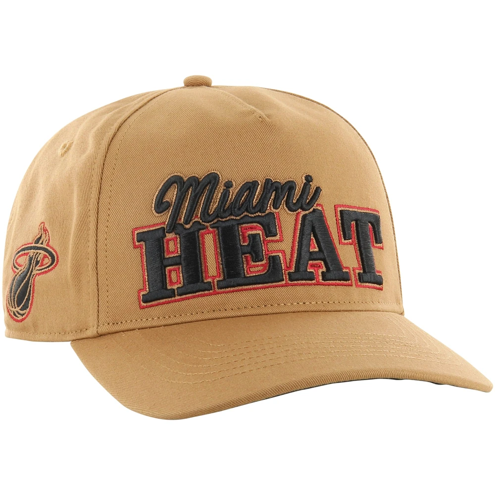 Men's '47 Tan Miami Heat Barnes Hitch Adjustable Hat