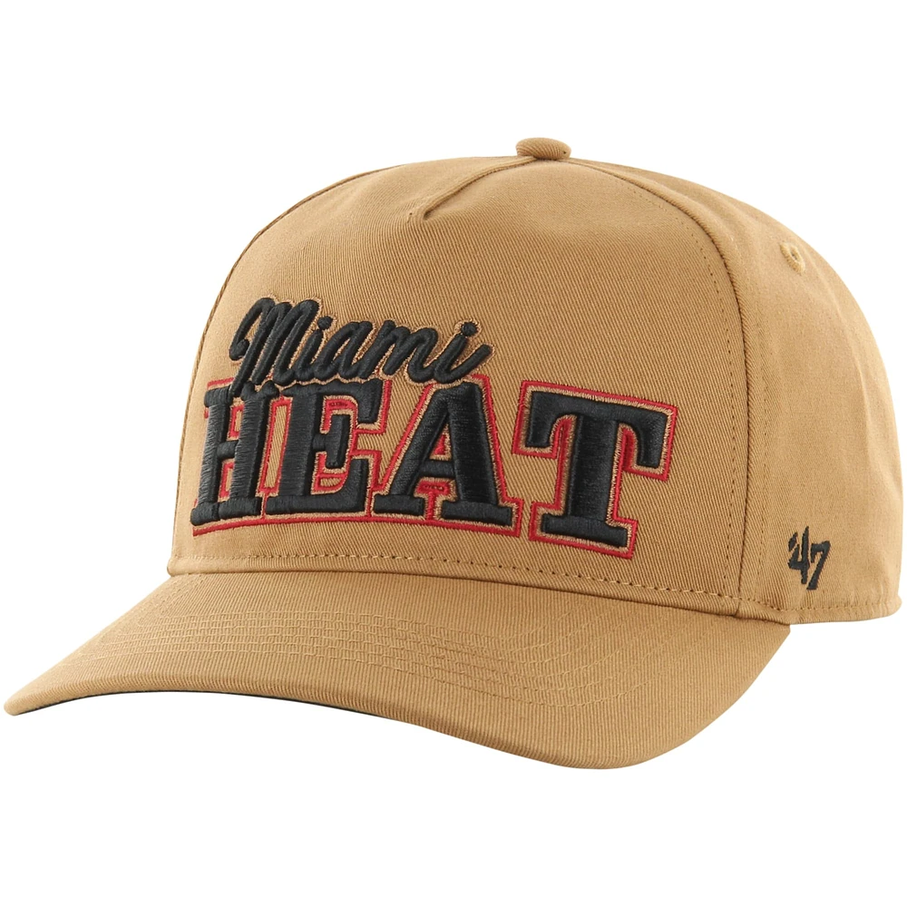 Men's '47 Tan Miami Heat Barnes Hitch Adjustable Hat