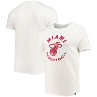 T-shirt '47 Miami Heat Basketball Super Rival pour homme, blanc