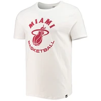 T-shirt '47 Miami Heat Basketball Super Rival pour homme, blanc