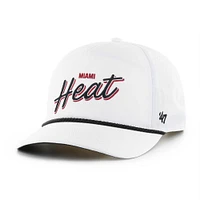 Casquette ajustable '47 Miami Heat Fairway Hitch brrr pour hommes, blanche