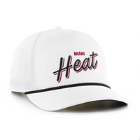 Casquette ajustable '47 Miami Heat Fairway Hitch brrr pour hommes, blanche