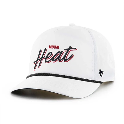 Casquette ajustable '47 Miami Heat Fairway Hitch brrr pour hommes, blanche