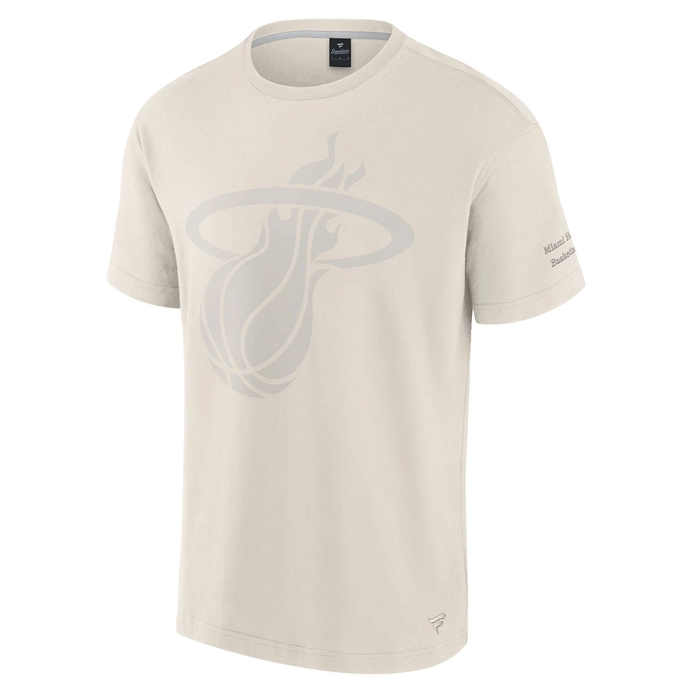 T-shirt emblématique Miami Heat Elements pour homme Fanatics Cream