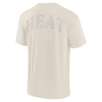 Men's Fanatics Cream Miami Heat Elements Iconic T-Shirt