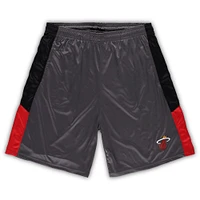 Men's Fanatics Gray Miami Heat Big & Tall Shorts