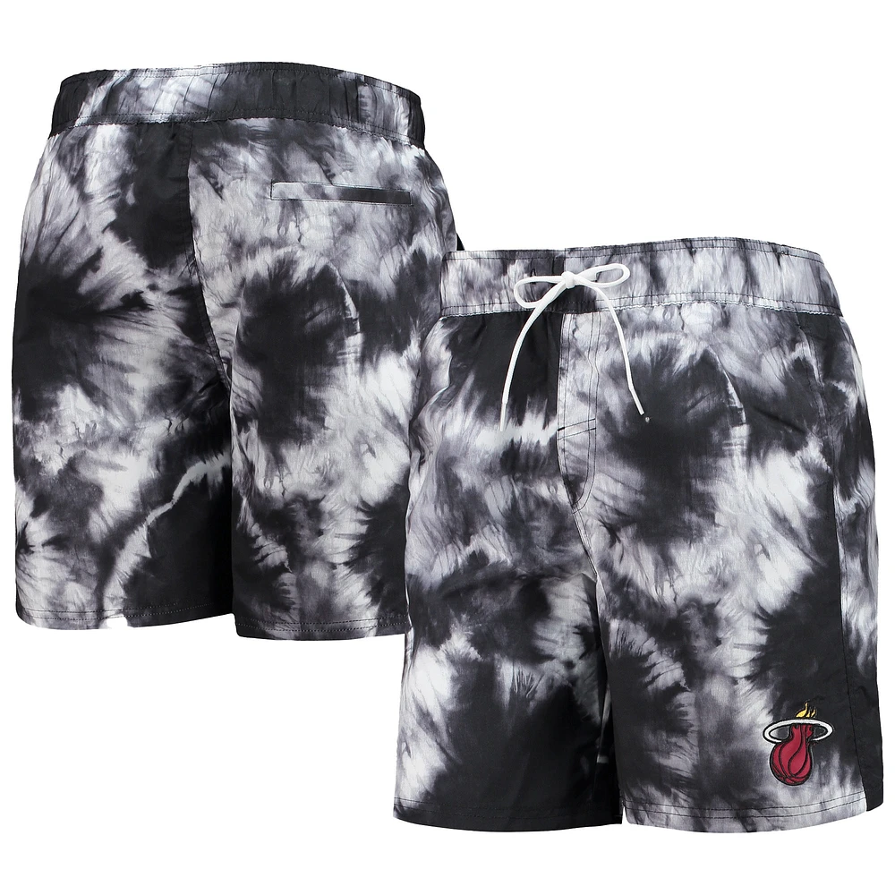 Short de bain Miami Heat Splash Volley G-III Sports by Carl Banks pour homme Noir