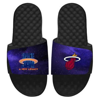 Miami Heat ISlide Space Jam 2 Galaxy Slide Sandals - Black