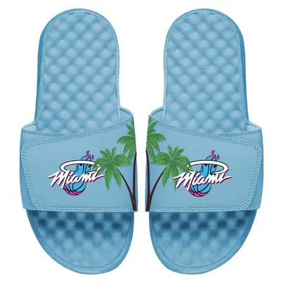Miami Heat ISlide Local City Patch Design Slide Sandals - Blue