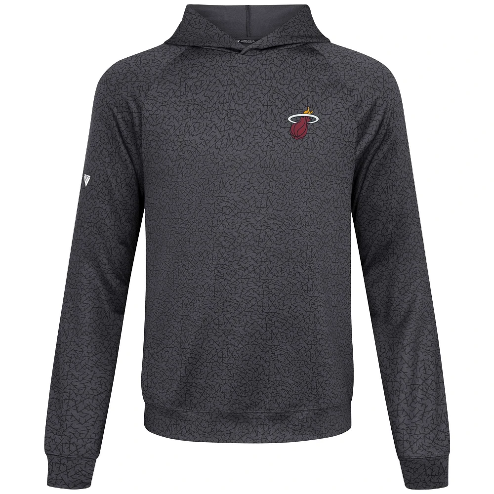 Men's Levelwear Black Miami Heat Challenger Pullover Hoodie