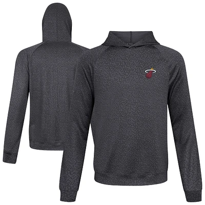 Men's Levelwear Black Miami Heat Challenger Pullover Hoodie