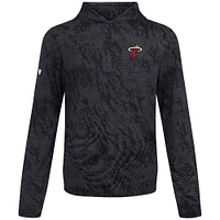 Men's Levelwear Black Miami Heat Platform Pullover Hoodie