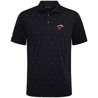 Men's Levelwear Black Miami Heat Vision Polo