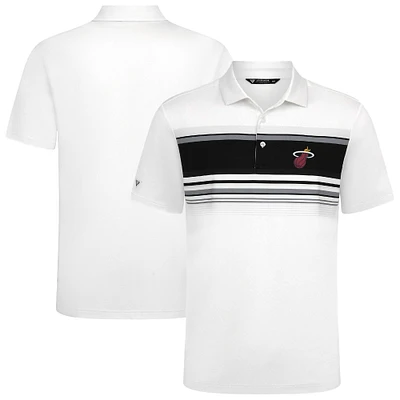 Men's Levelwear White Miami Heat Onward Polo
