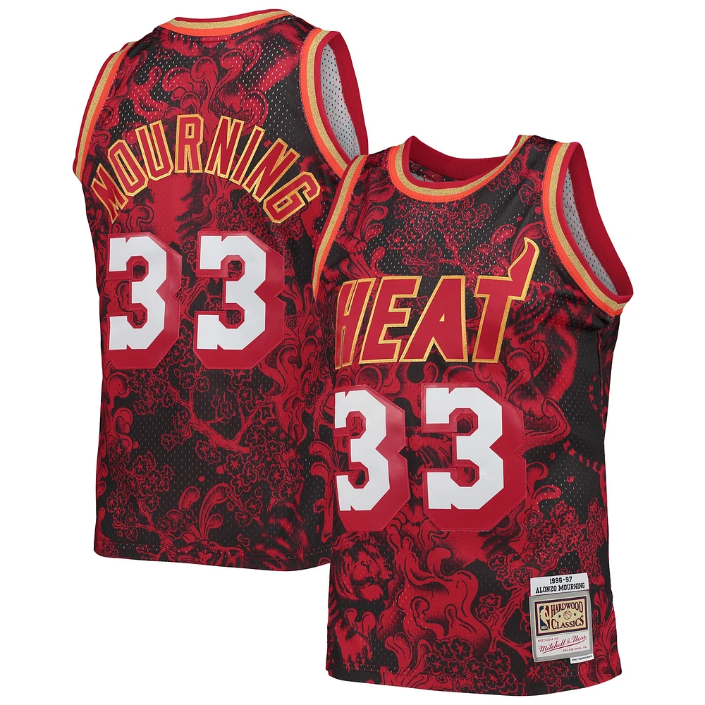 Maillot Swingman du Nouvel An lunaire Mitchell & Ness Alonzo Mourning pour hommes