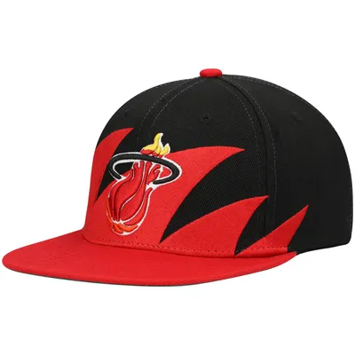 Men's Miami Heat Mitchell & Ness Red Hardwood Classics Elevate