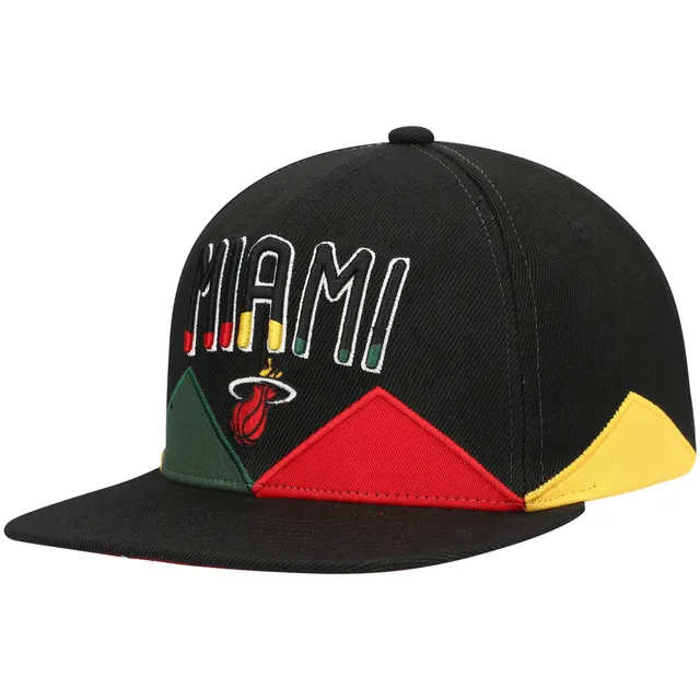 Men's Mitchell & Ness Heather Gray Miami Heat Hardwood Classics 2.0 Snapback Hat