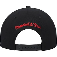 Casquette Snapback MVP Team Script 2.0 Miami Heat Hardwood Classics MVP Mitchell & Ness pour homme, noir