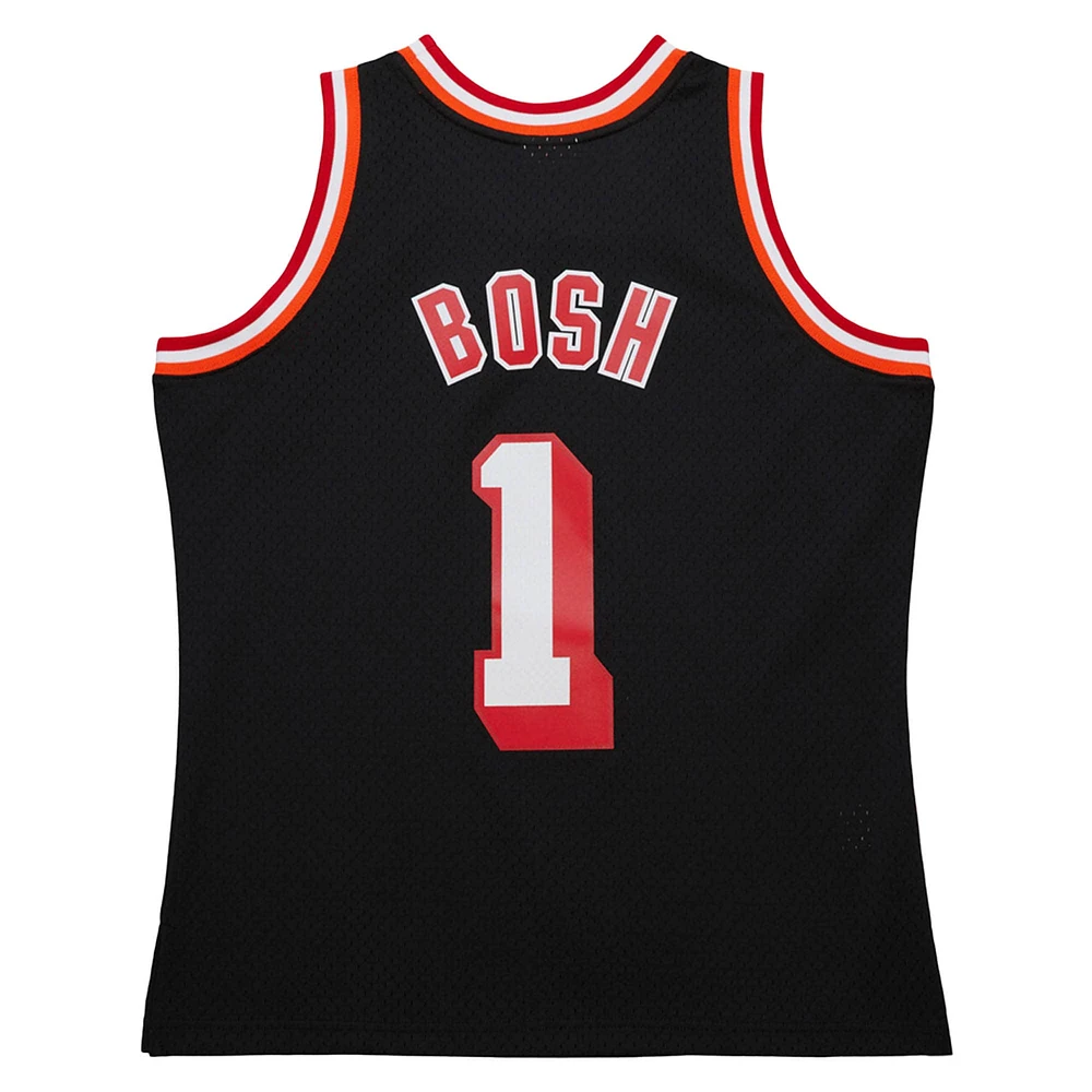 Maillot Swingman Mitchell & Ness Chris Bosh Miami Heat 2013 Hardwood Classics noir pour homme