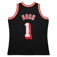 Maillot Swingman Mitchell & Ness Chris Bosh Miami Heat 2013 Hardwood Classics noir pour homme