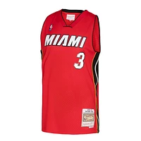 Homme Mitchell & Ness Dwyane Wade Red Miami Heat 2005/06 Hardwood Classics Swingman - Maillot