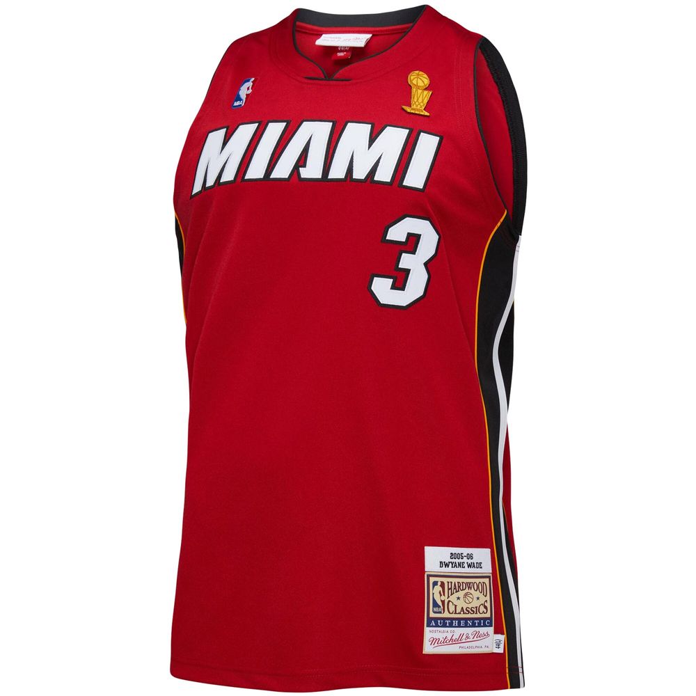 Infant Mitchell & Ness Dwyane Wade Red Miami Heat 2005-06 Hardwood Classics Player Jersey