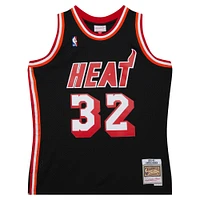 Maillot Mitchell & Ness Harold Miner noir Miami Heat 1992/93 Hardwood Classics Swingman Throwback pour hommes