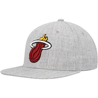 Casquette Snapback Miami Heat Hardwood Classics 2.0 pour homme, gris chin